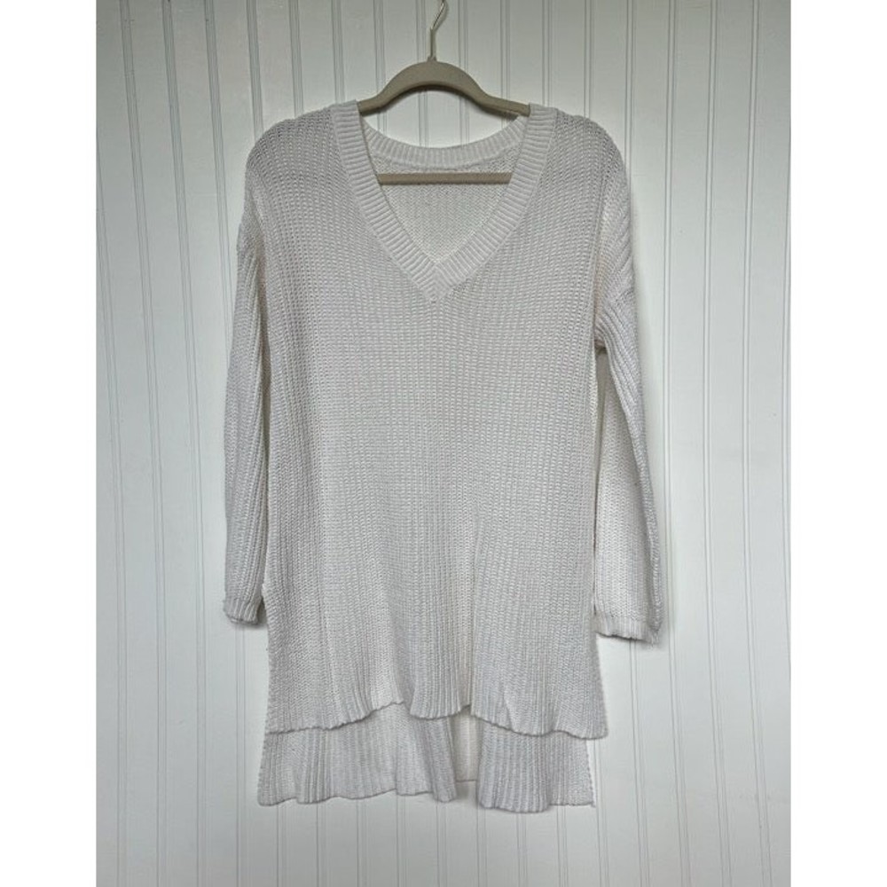 Sweater: white oversized